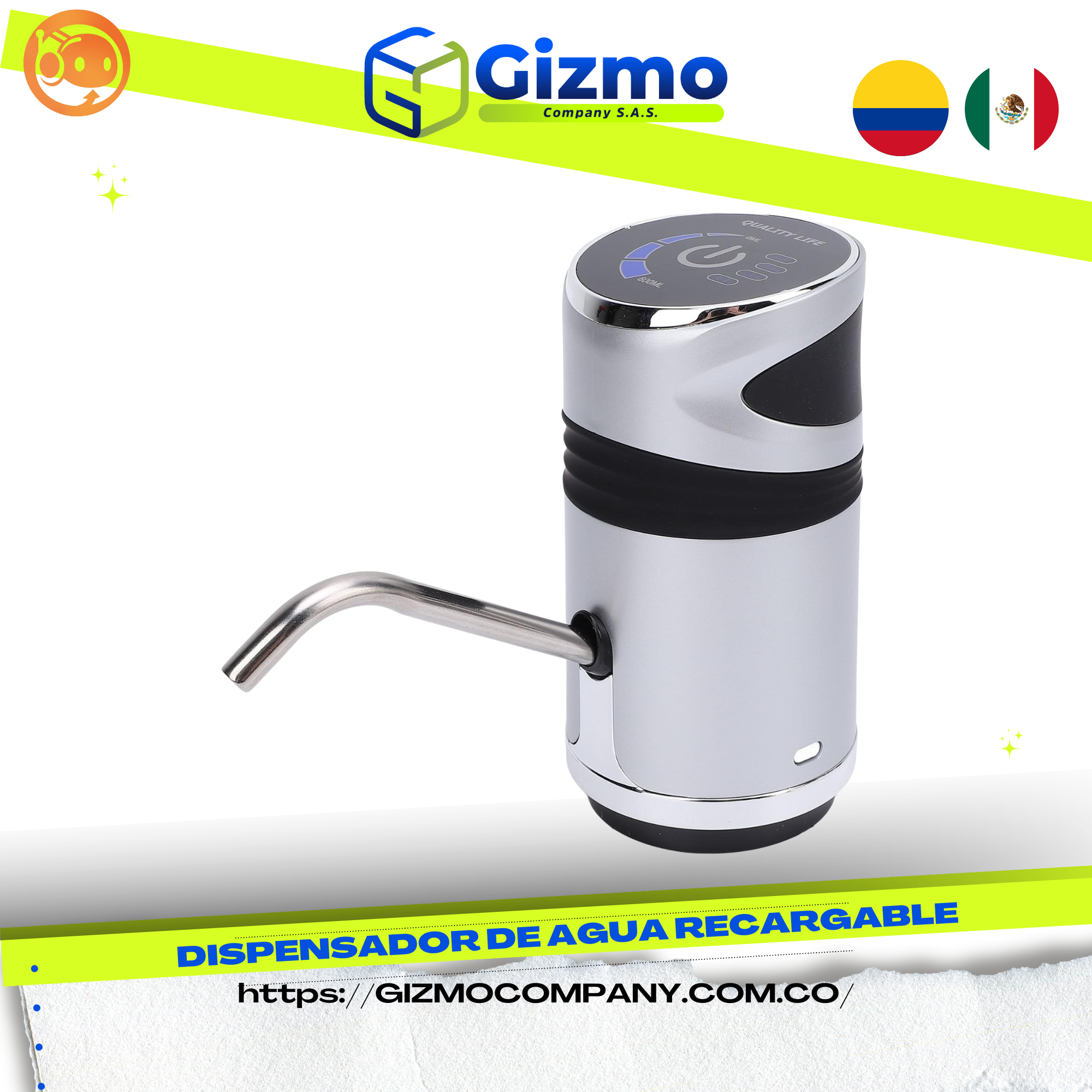 Dispensador de Agua Recargable